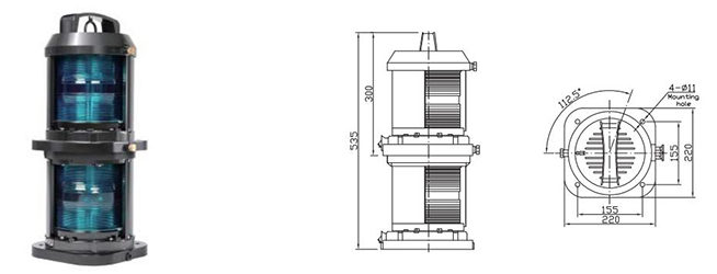 Plastic Shell Navigation Signal Light3.jpg